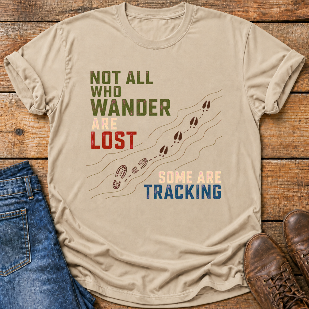 Not All Who Wander Some Are Tracking T-Shirt