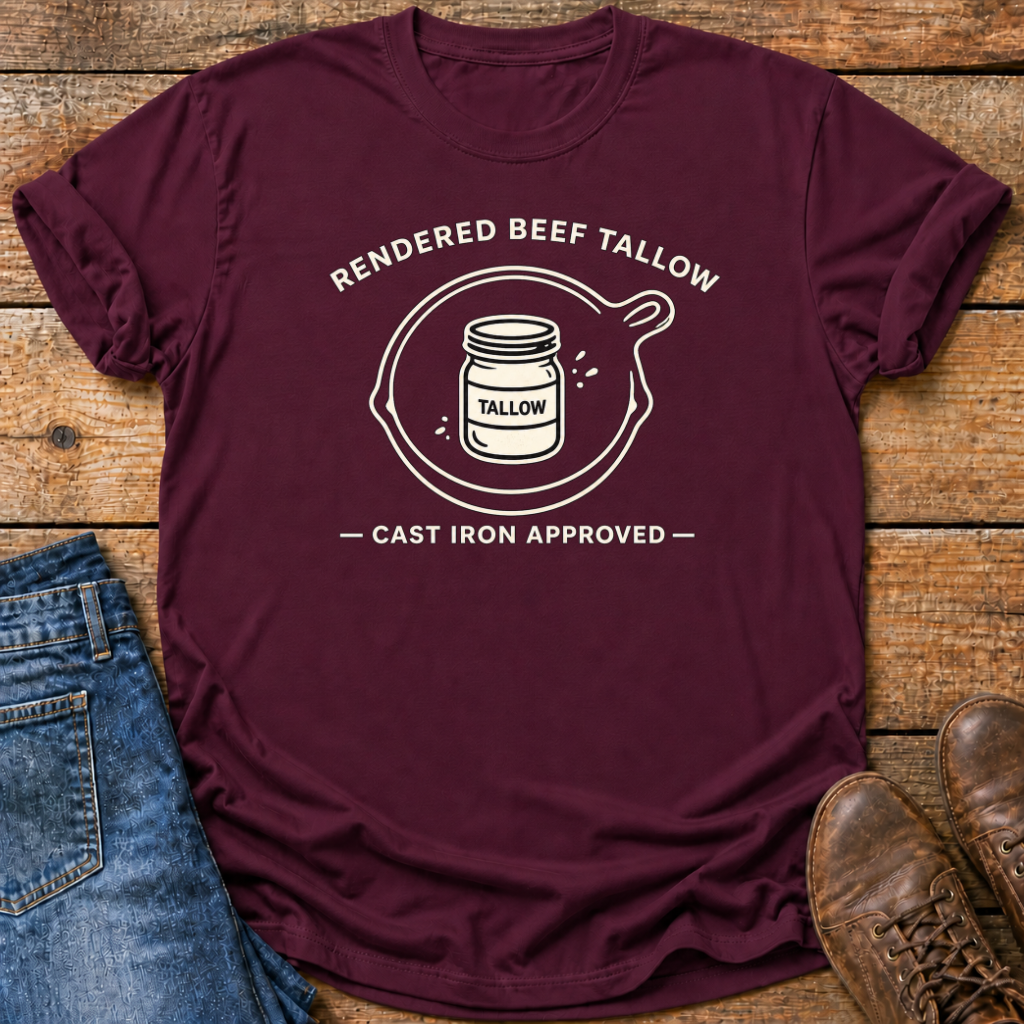 Beef Tallow Cast Iron T-Shirt