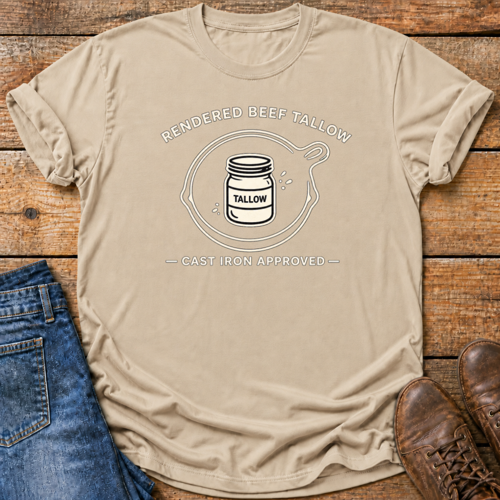 Beef Tallow Cast Iron T-Shirt