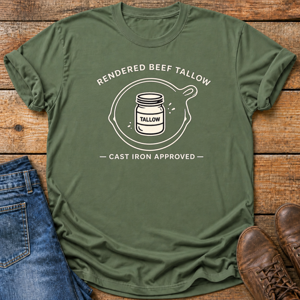 Beef Tallow Cast Iron T-Shirt