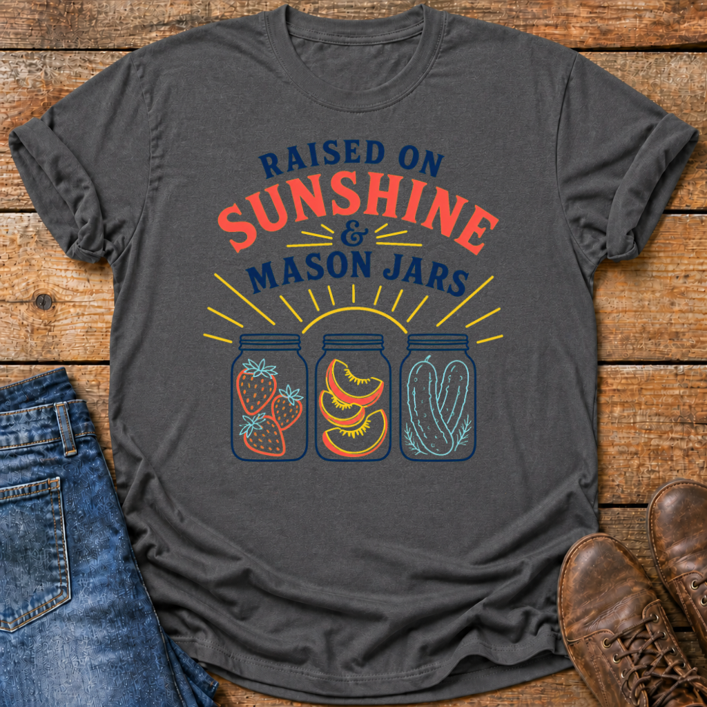 Raised On Sunshine And Mason Jars T-Shirt