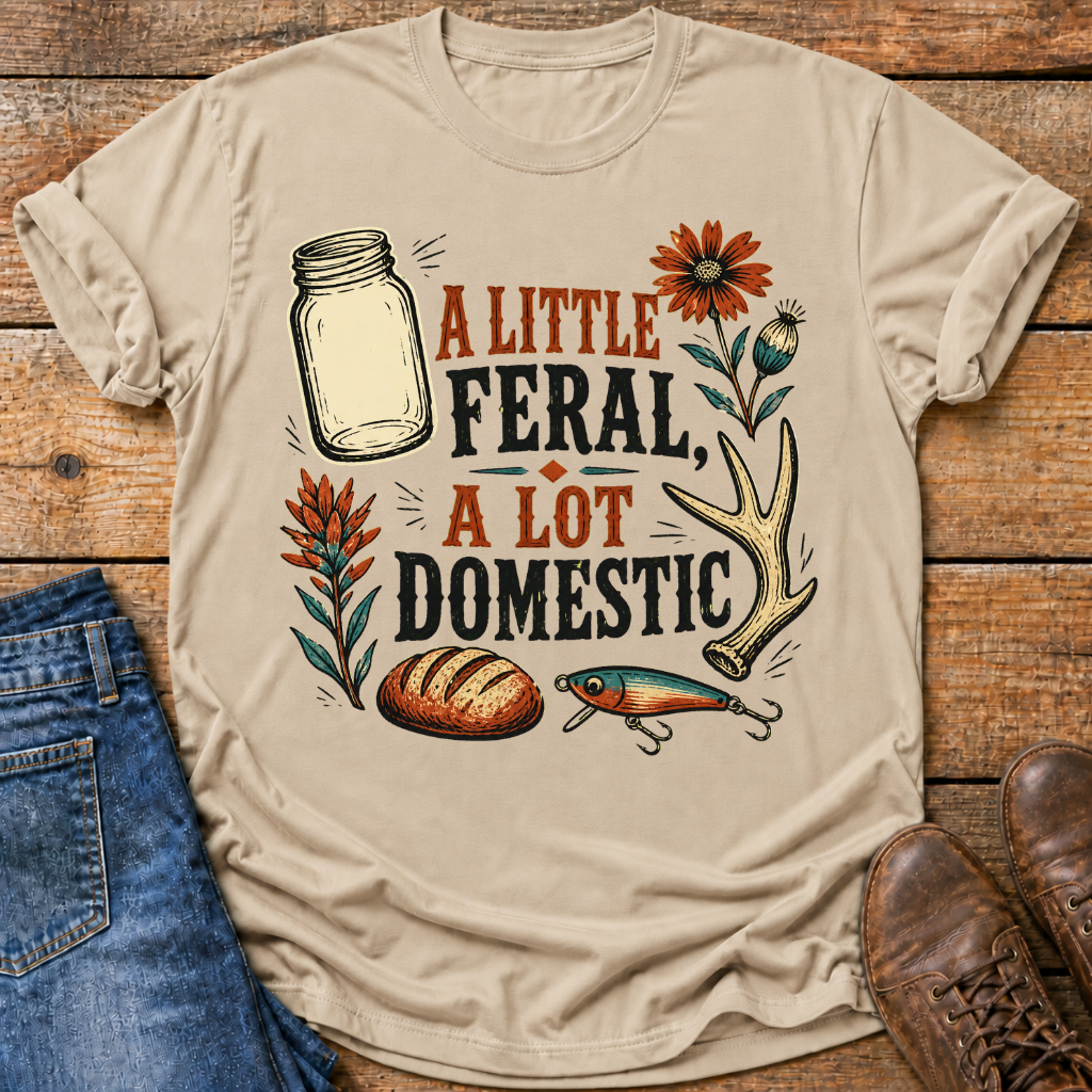 A Little Feral A Lot Domestic T-Shirt