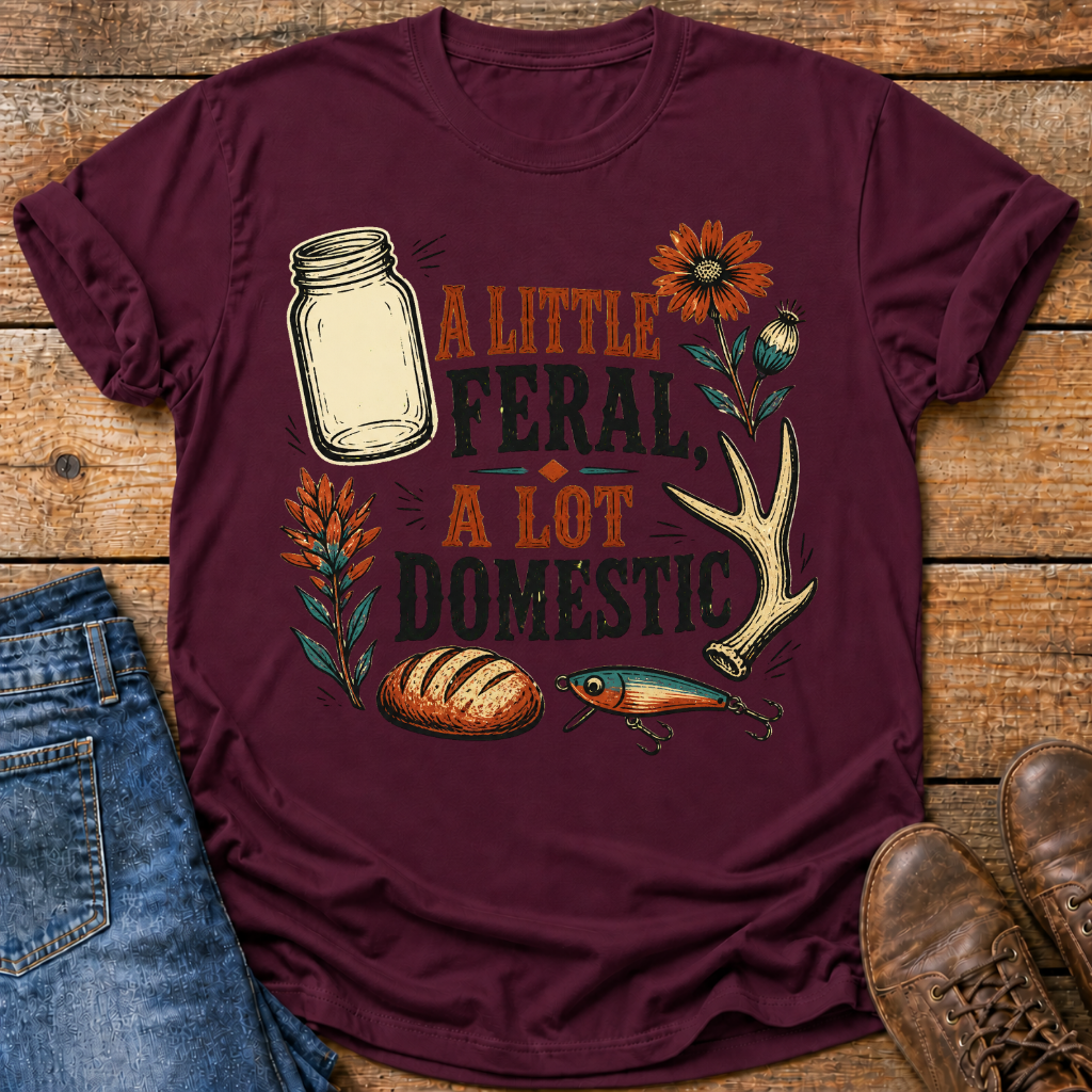 A Little Feral A Lot Domestic T-Shirt