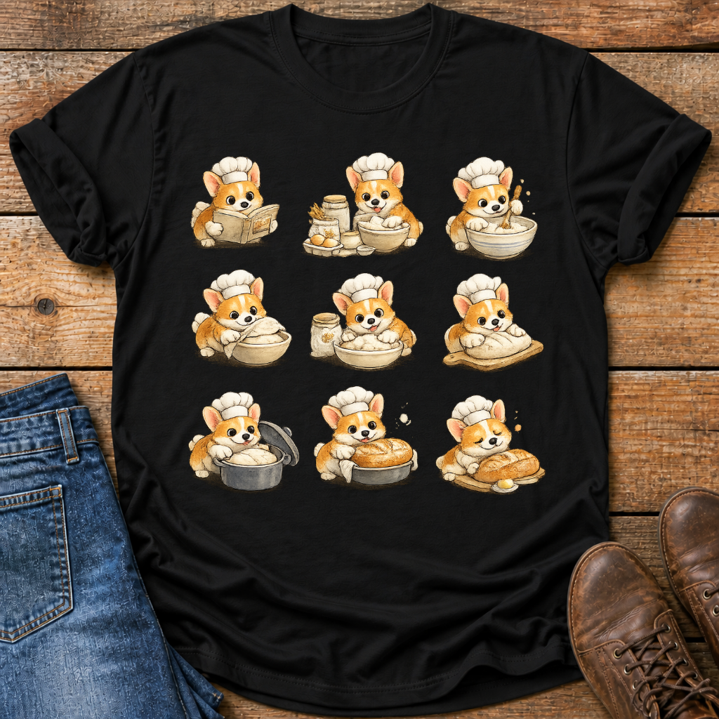 Corgi Sourdough Baker T-Shirt