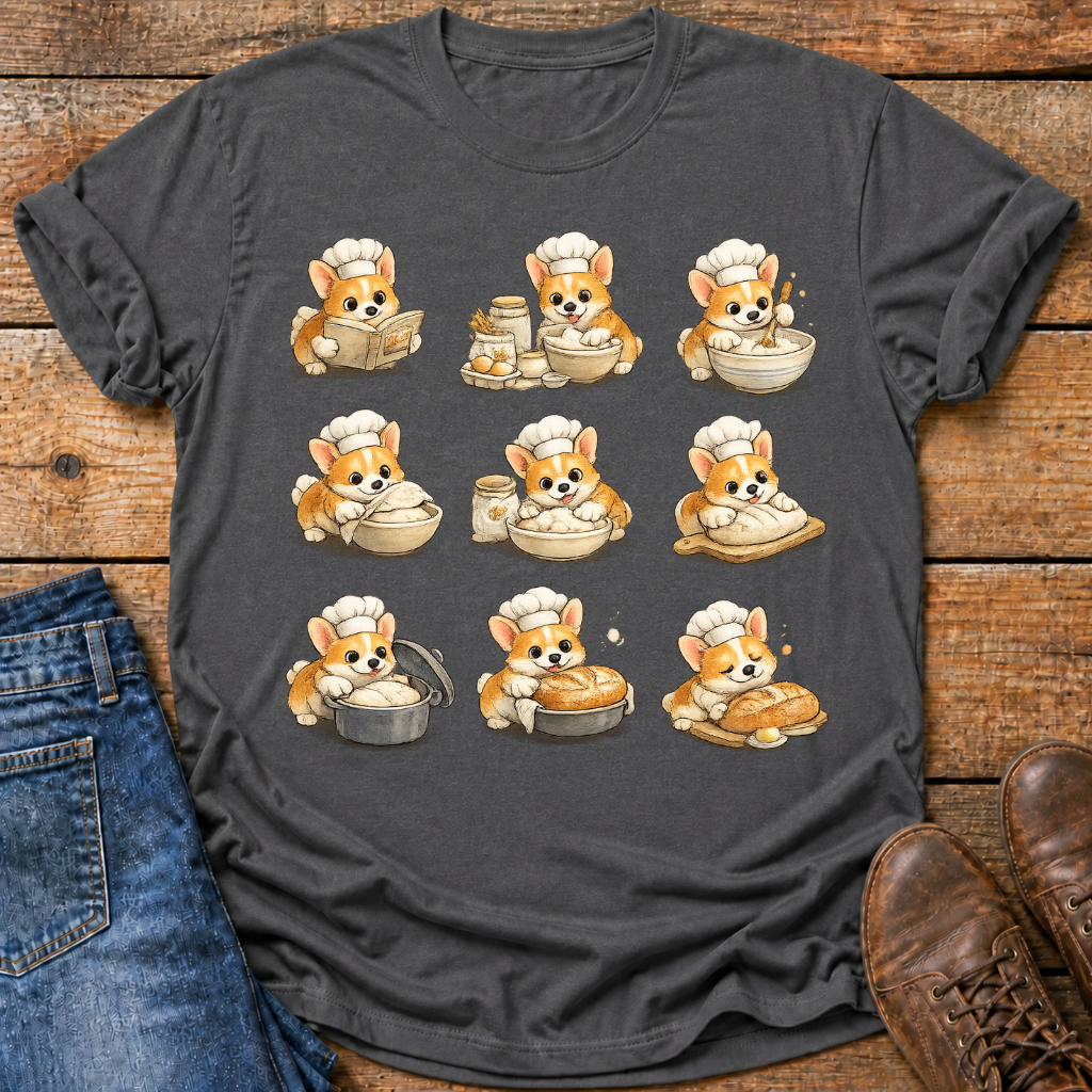 Corgi Sourdough Baker T-Shirt