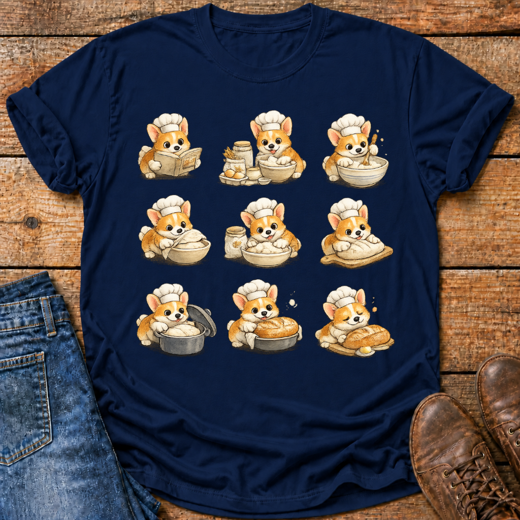 Corgi Sourdough Baker T-Shirt