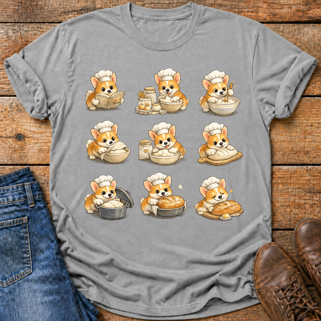 Corgi Sourdough Baker T-Shirt