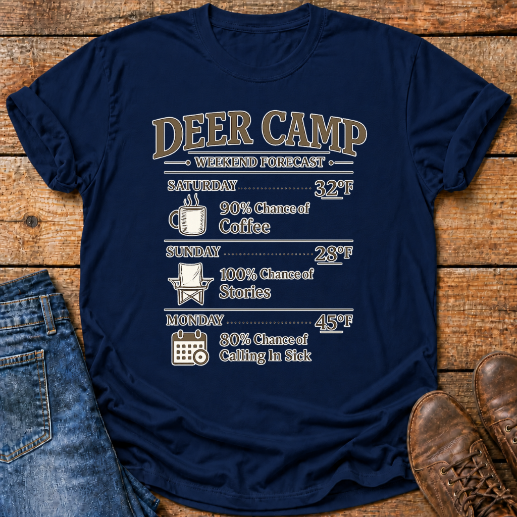 Deer Camp Forecast T-Shirt