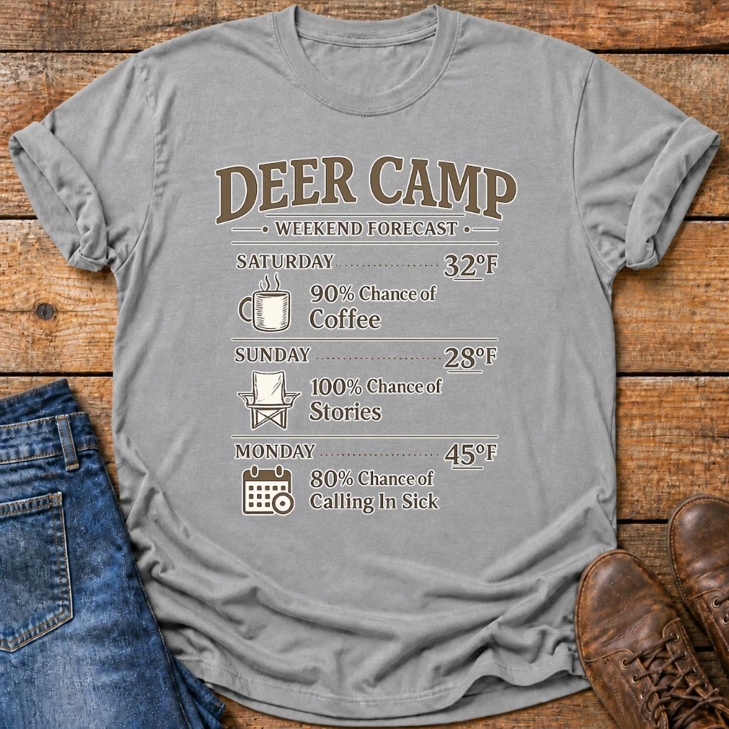 Deer Camp Forecast T-Shirt