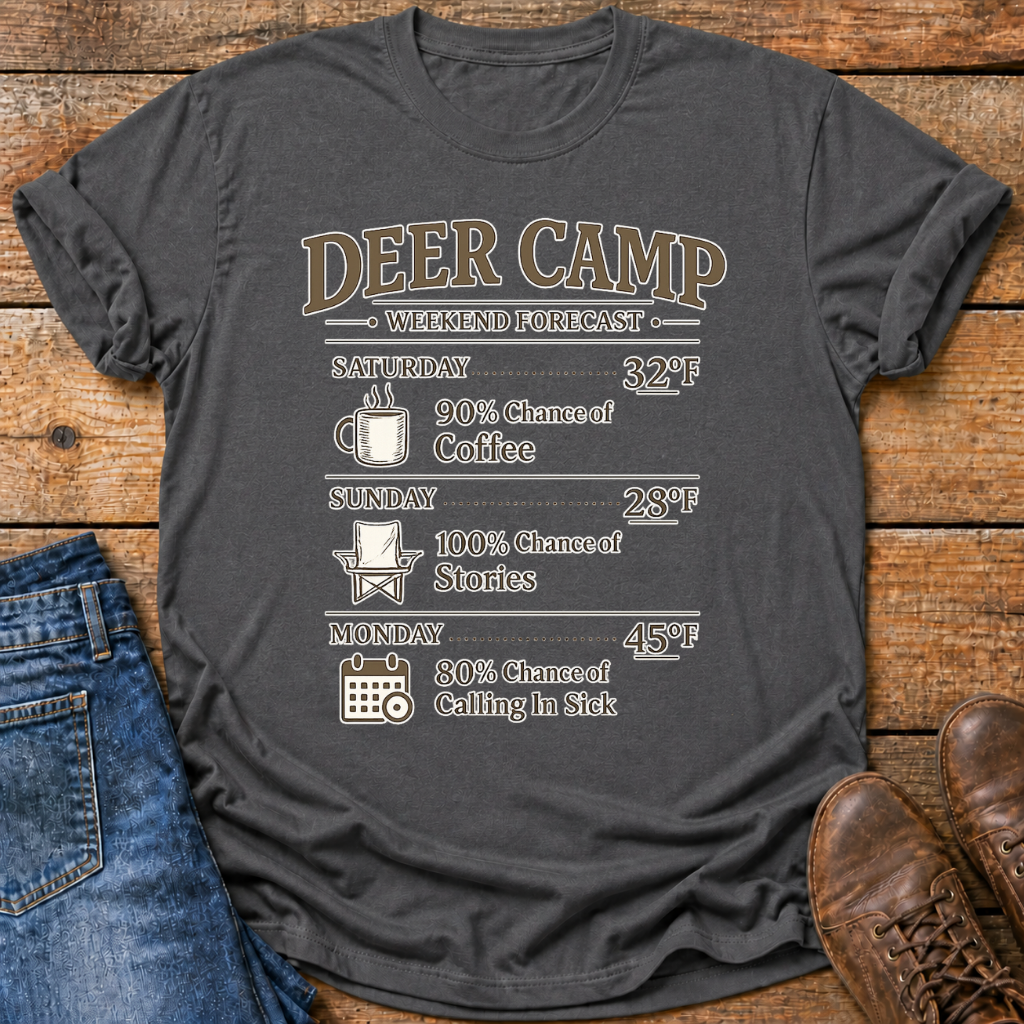 Deer Camp Forecast T-Shirt