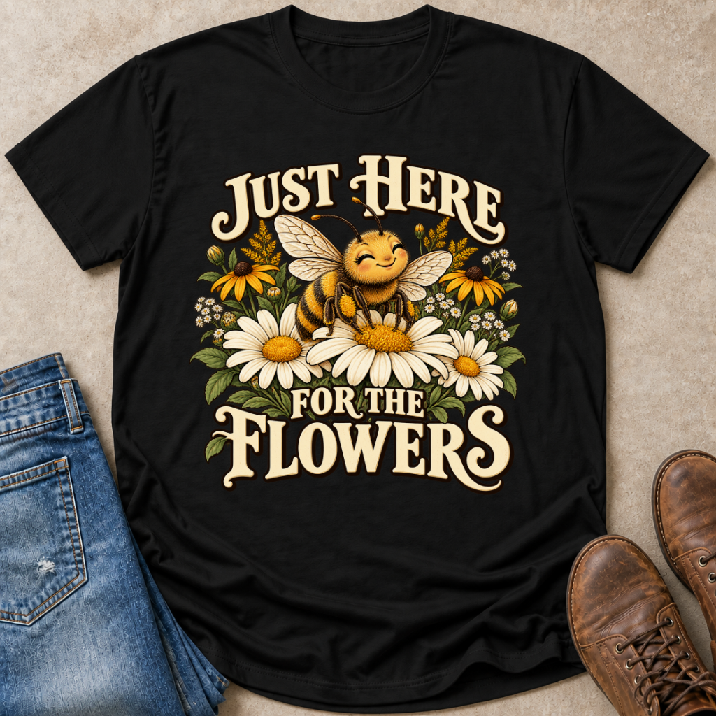Just Here For The Flowers T-Shirt