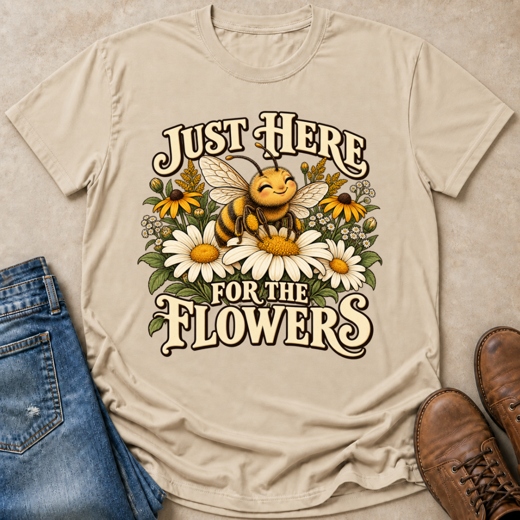 Just Here For The Flowers T-Shirt