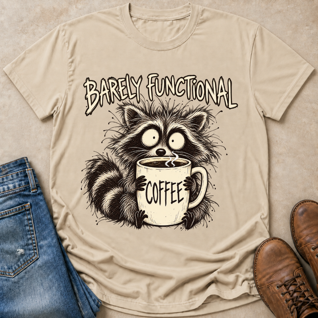 Coffee Raccoon T-Shirt