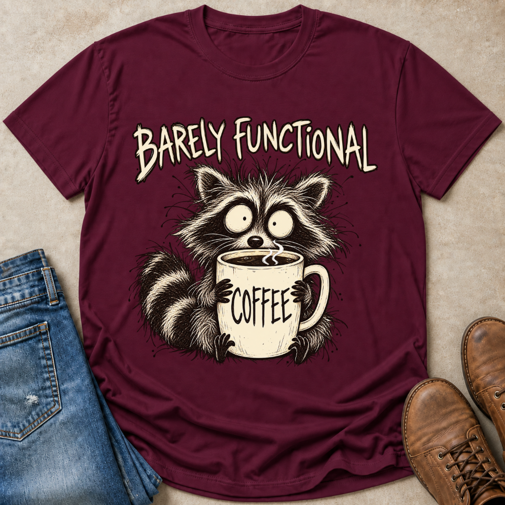 Coffee Raccoon T-Shirt