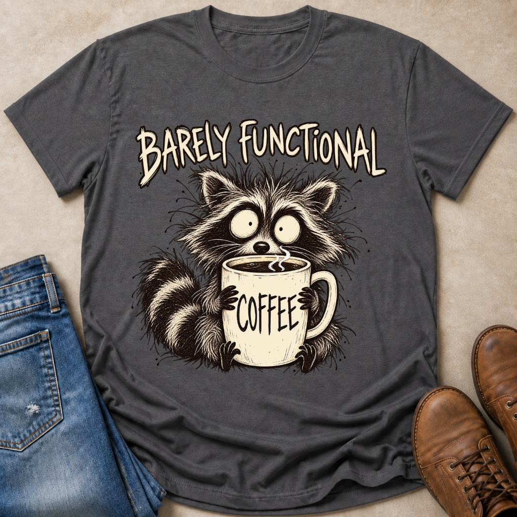 Coffee Raccoon T-Shirt