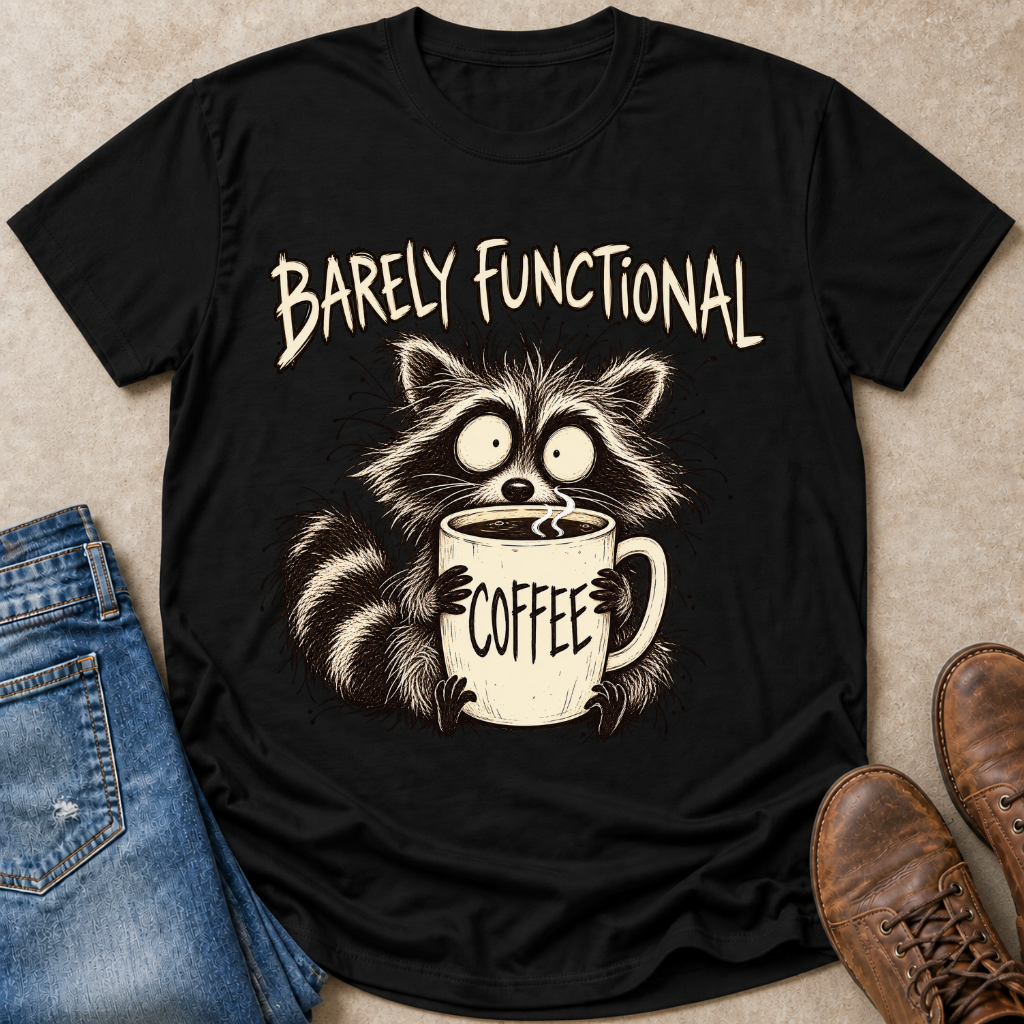 Coffee Raccoon T-Shirt