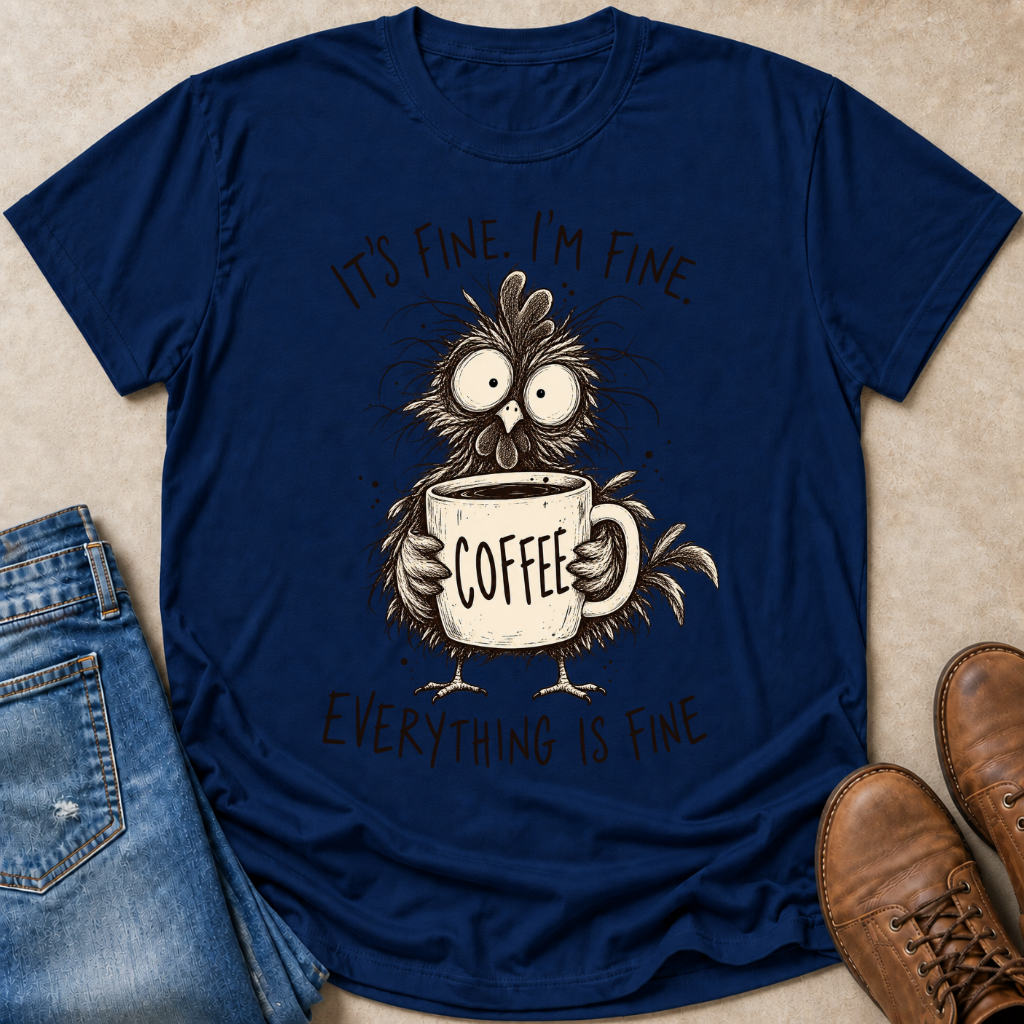 Scruffy Coffee Hen T-Shirt