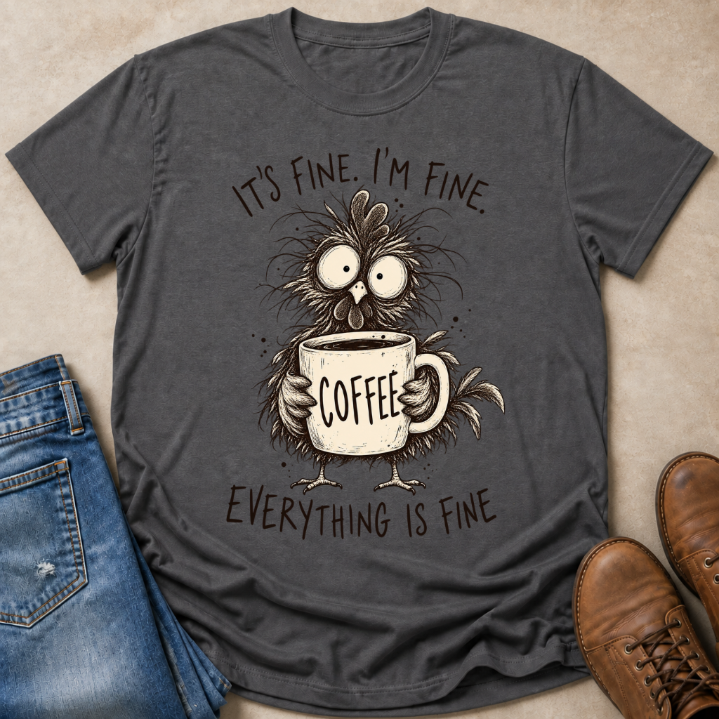 Scruffy Coffee Hen T-Shirt