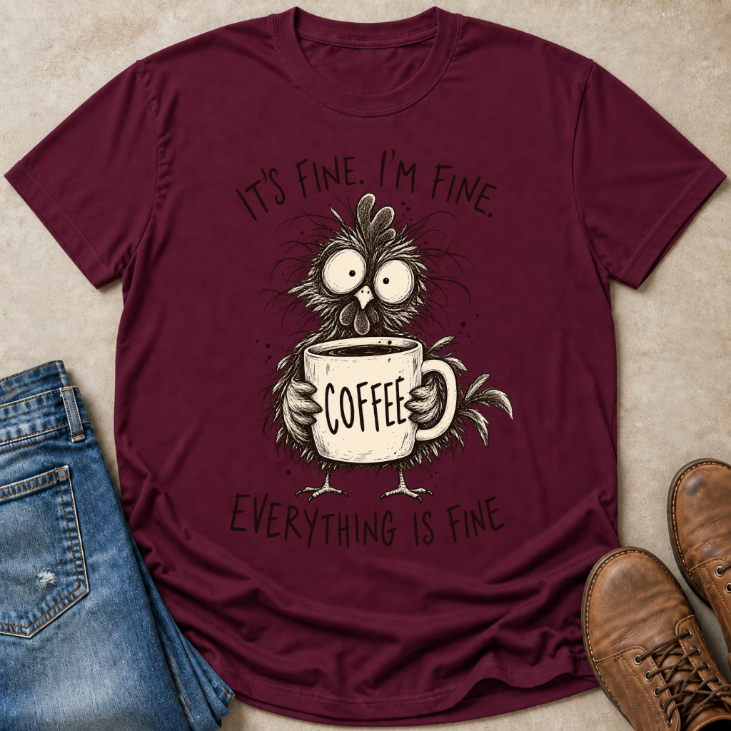 Scruffy Coffee Hen T-Shirt