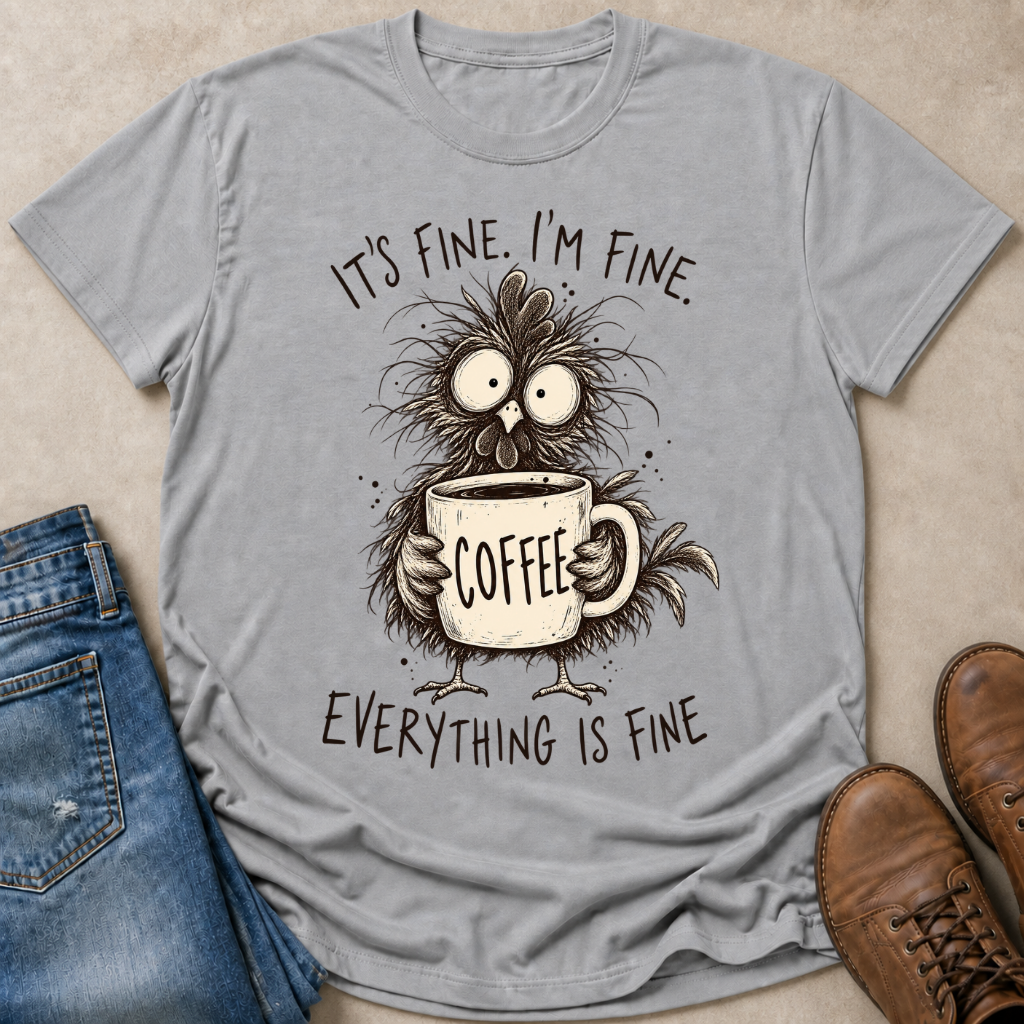 Scruffy Coffee Hen T-Shirt
