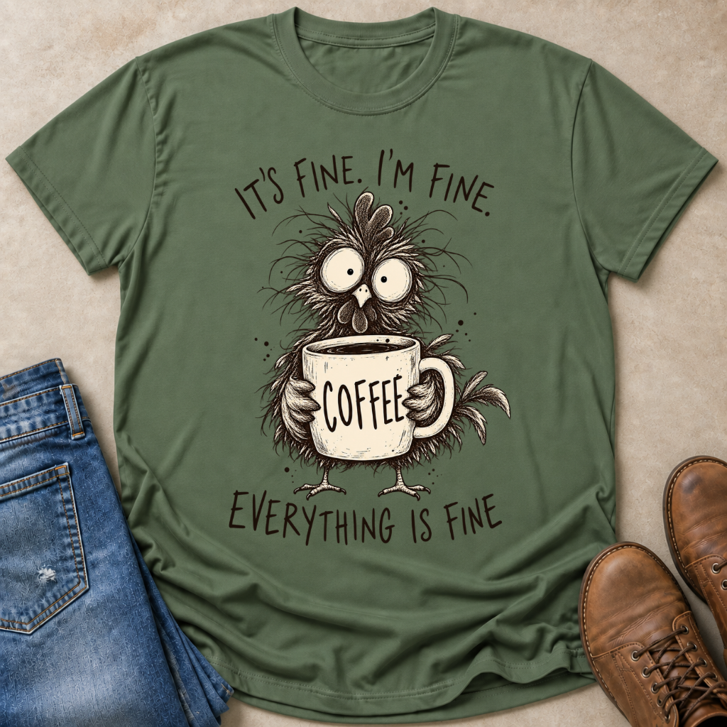 Scruffy Coffee Hen T-Shirt