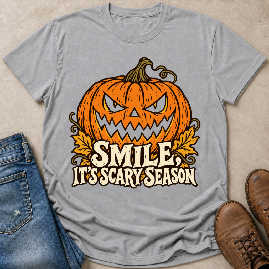 Smile Its Scary Season T-Shirt