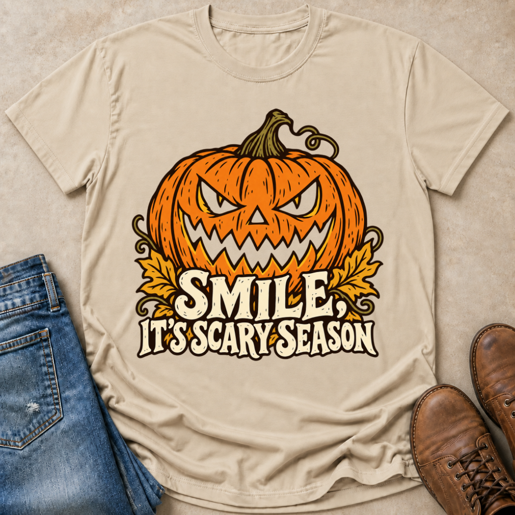 Smile Its Scary Season T-Shirt