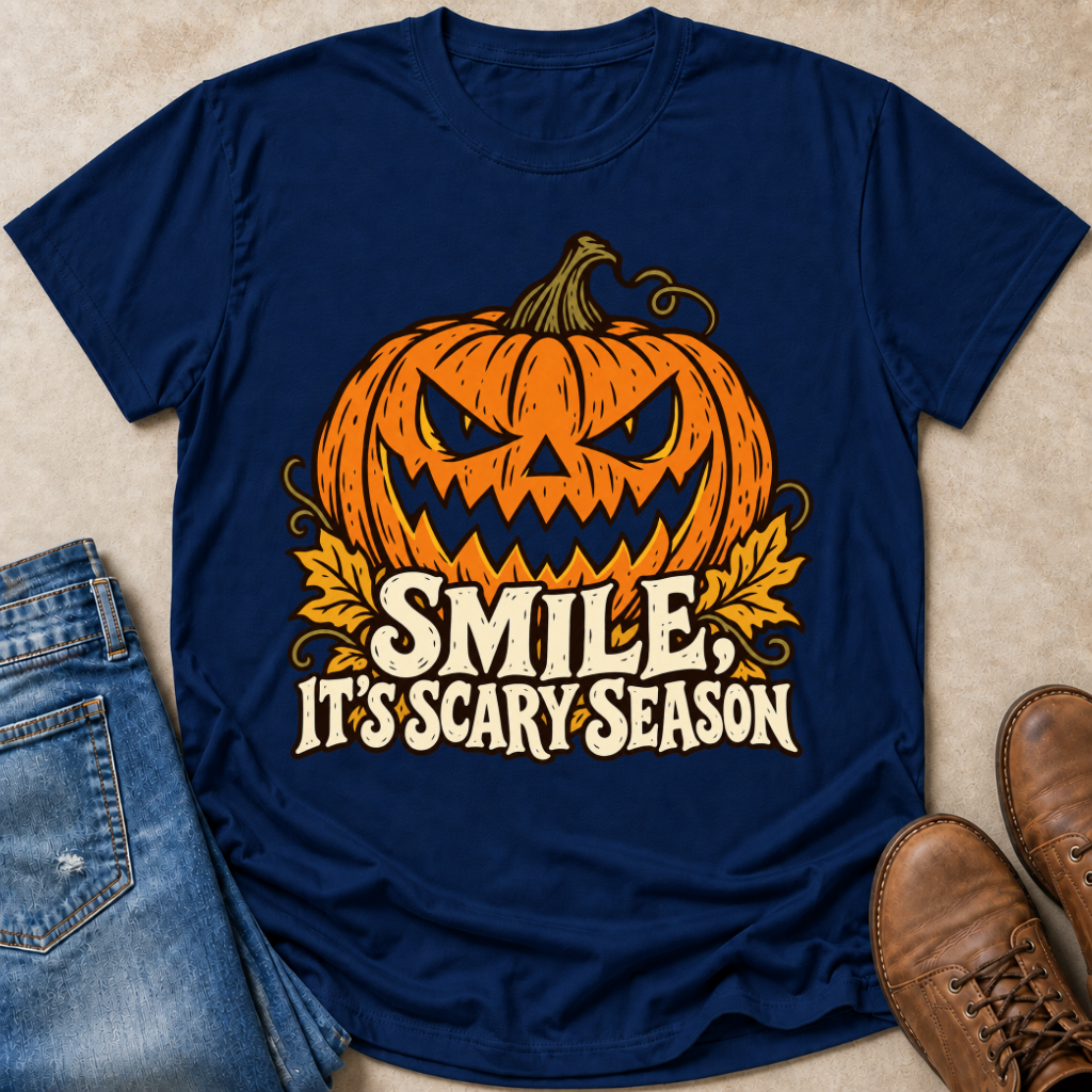 Smile Its Scary Season T-Shirt