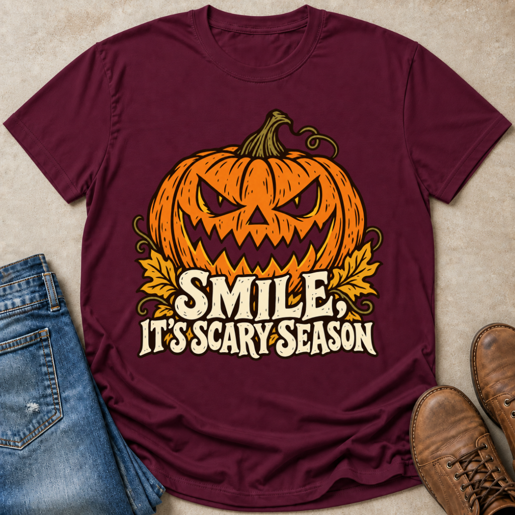 Smile Its Scary Season T-Shirt