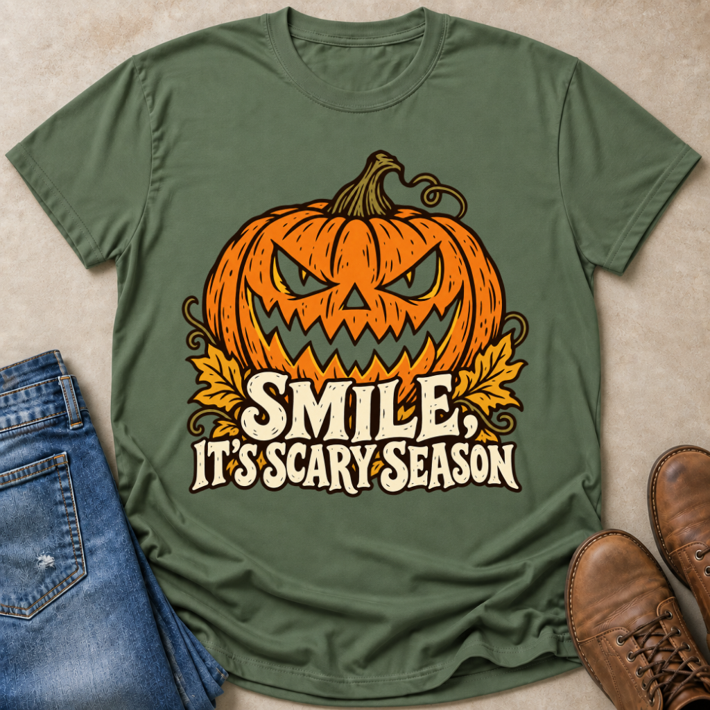 Smile Its Scary Season T-Shirt