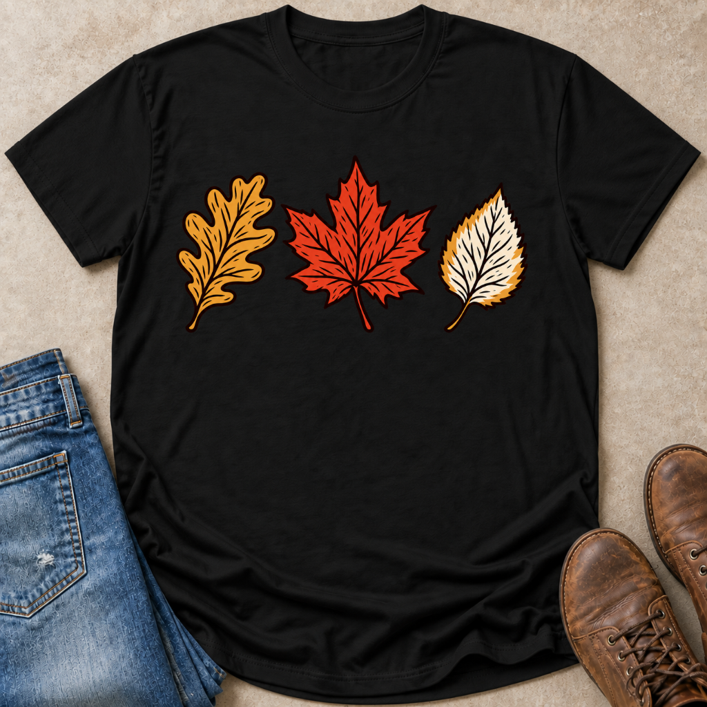 Three Autumn Leaves T-Shirt