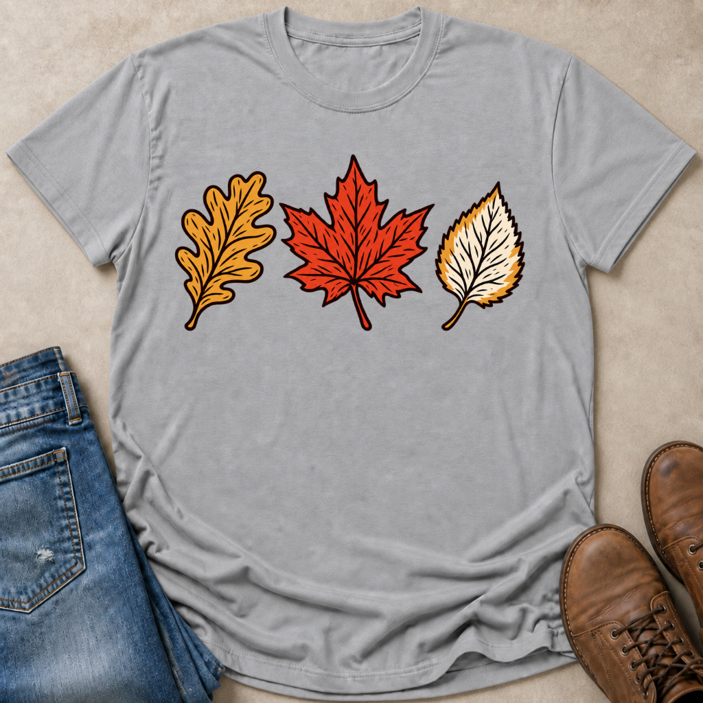 Three Autumn Leaves T-Shirt