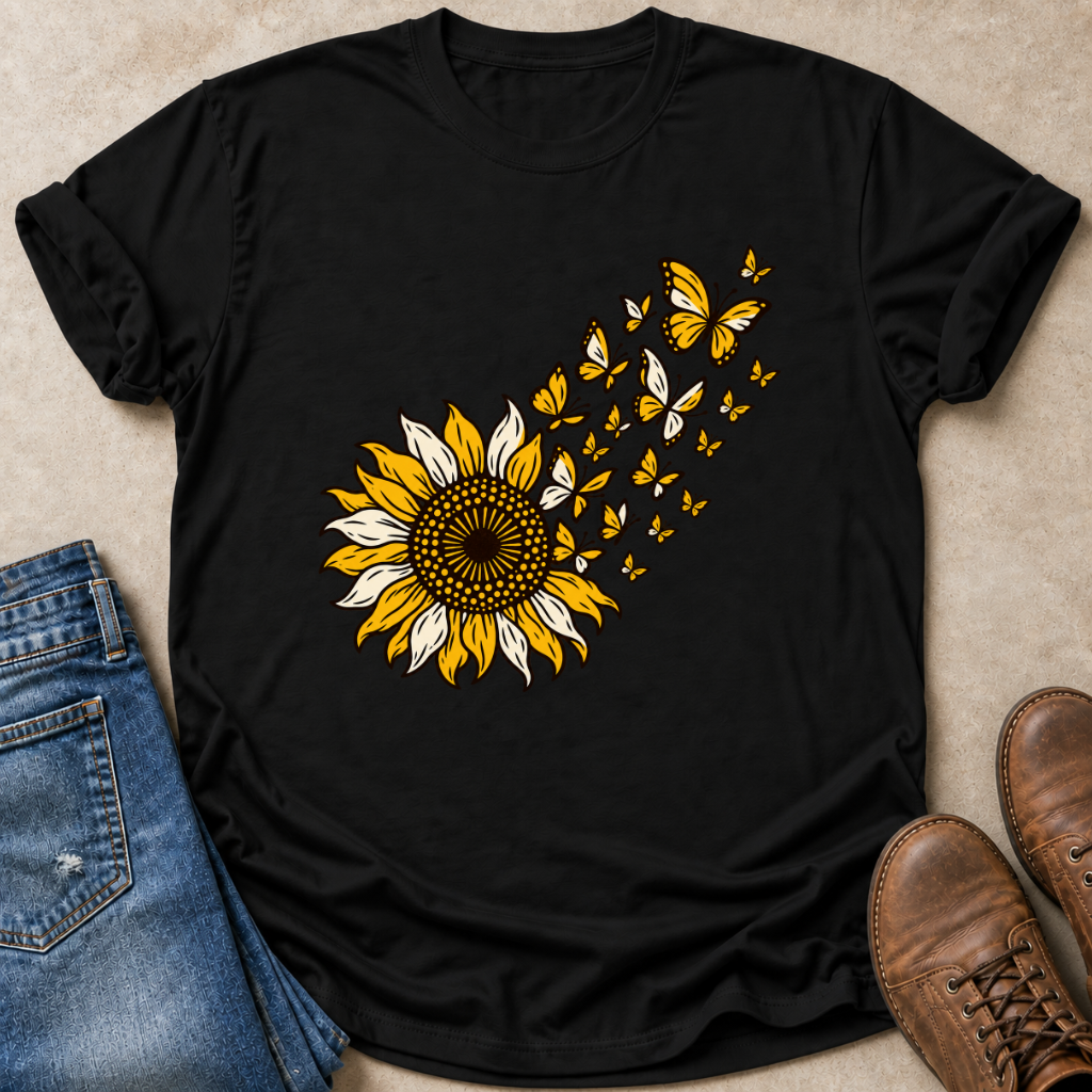 Sunflower to Butterflies T-Shirt