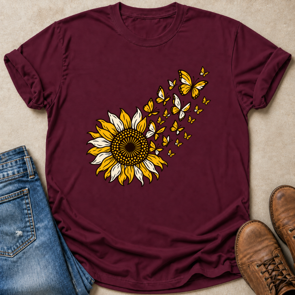 Sunflower to Butterflies T-Shirt