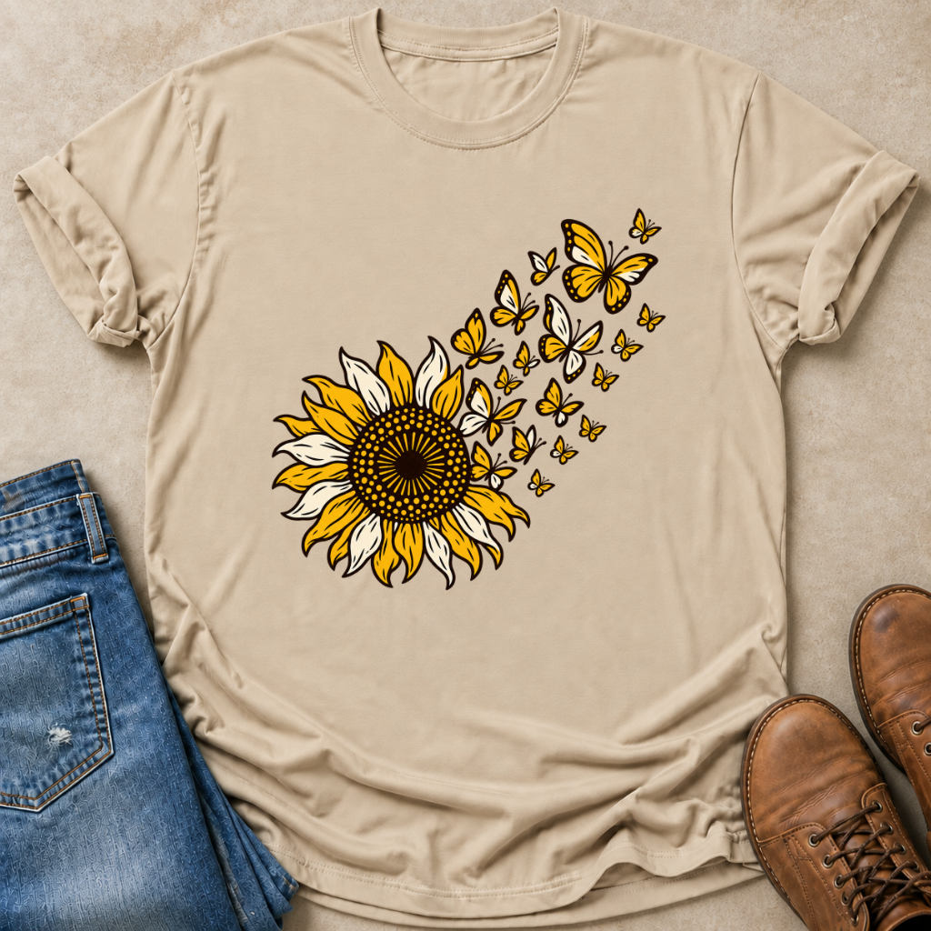 Sunflower to Butterflies T-Shirt