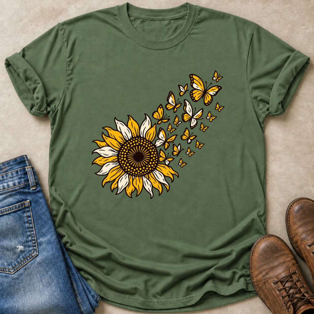 Sunflower to Butterflies T-Shirt