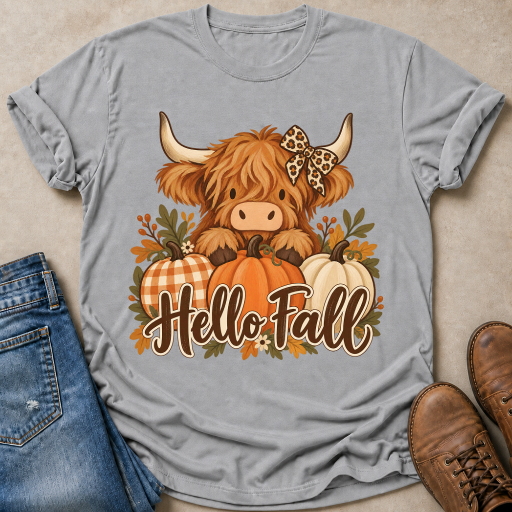 Cow Hello Fall T-Shirt