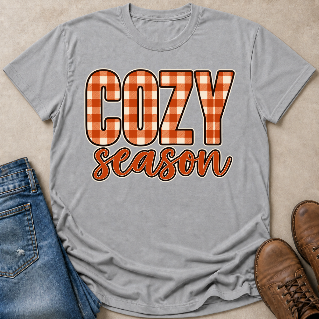 Cozy Season Gingham T-Shirt
