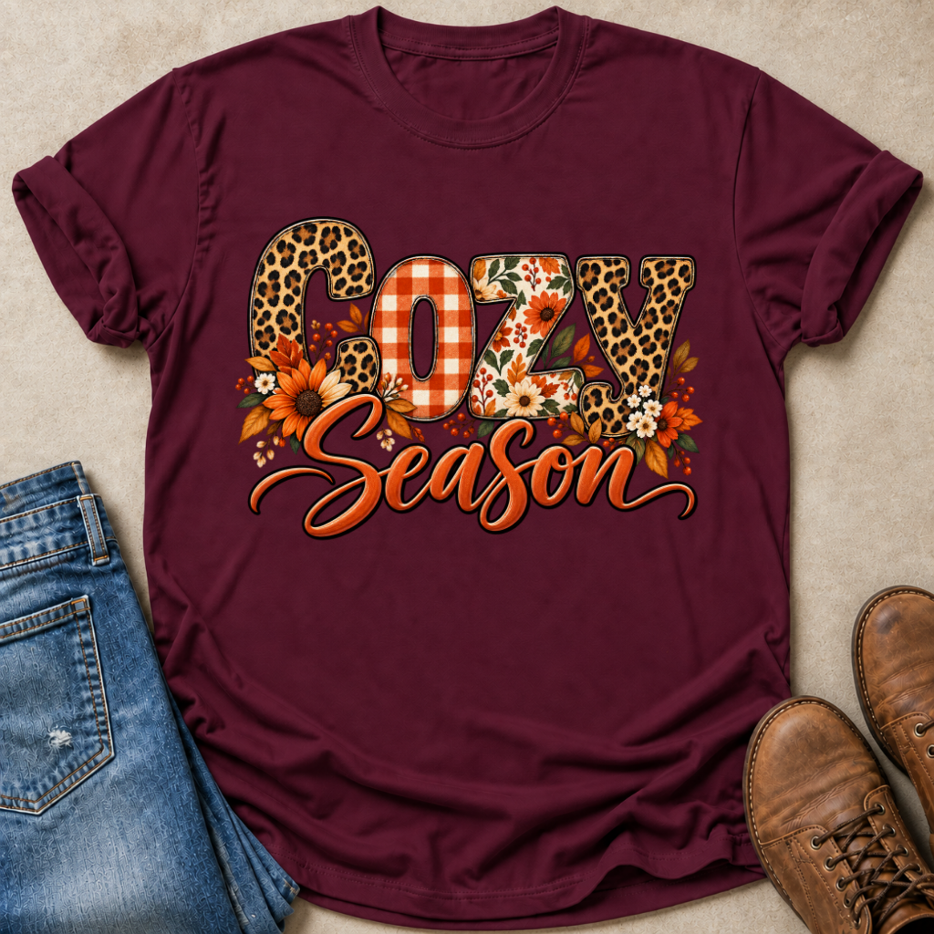 Cozy Season Patterns T-Shirt
