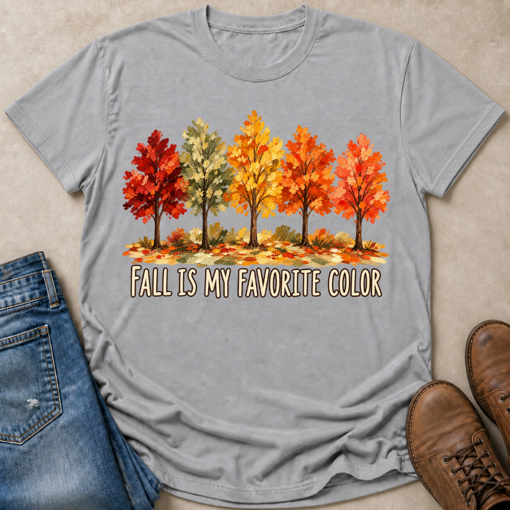Fall Favorite Color Painted T-Shirt