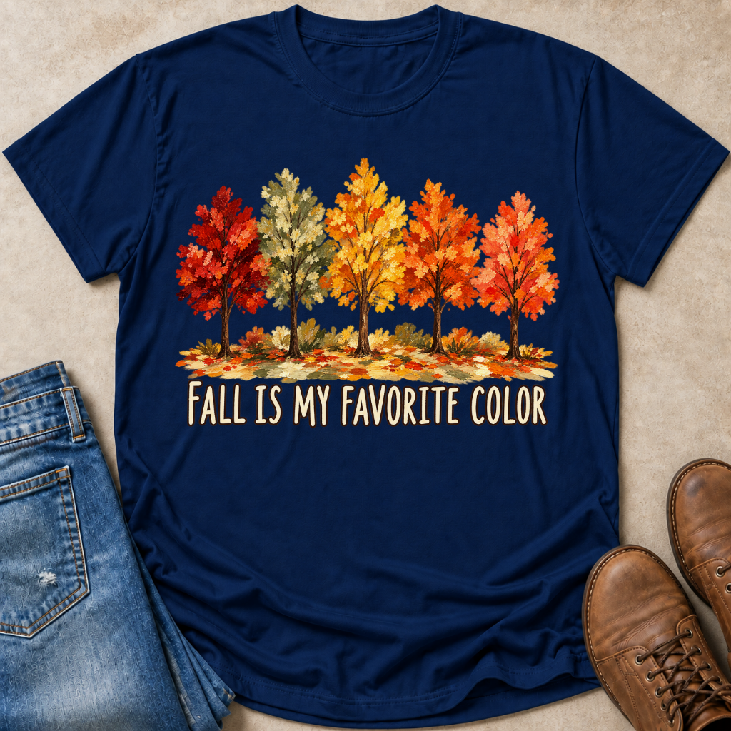 Fall Favorite Color Painted T-Shirt