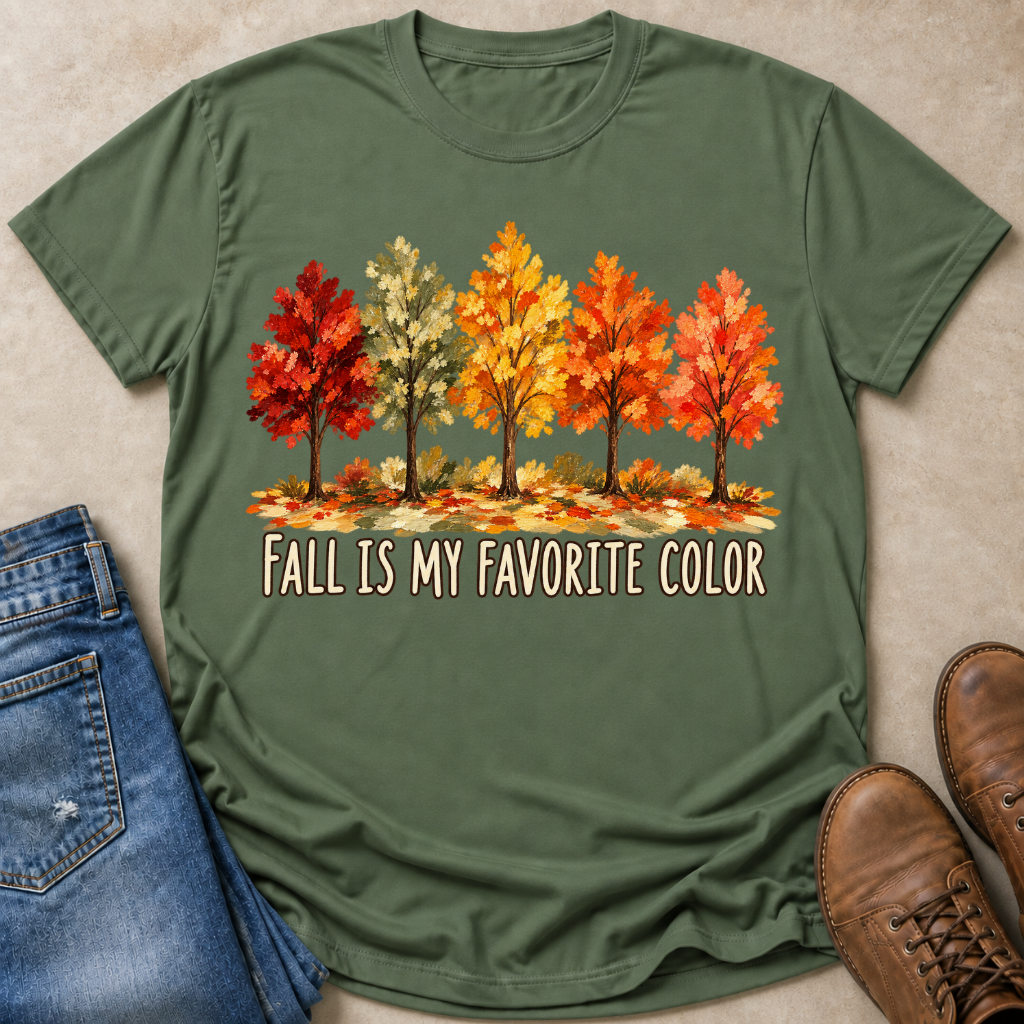 Fall Favorite Color Painted T-Shirt