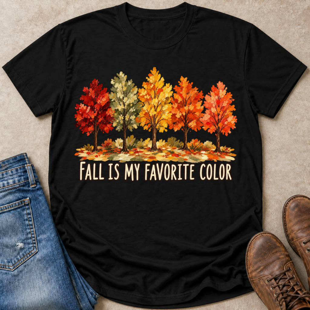 Fall Favorite Color Painted T-Shirt