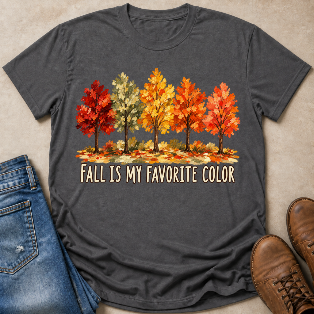 Fall Favorite Color Painted T-Shirt