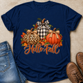 Hello Fall Three Pumpkins T-Shirt