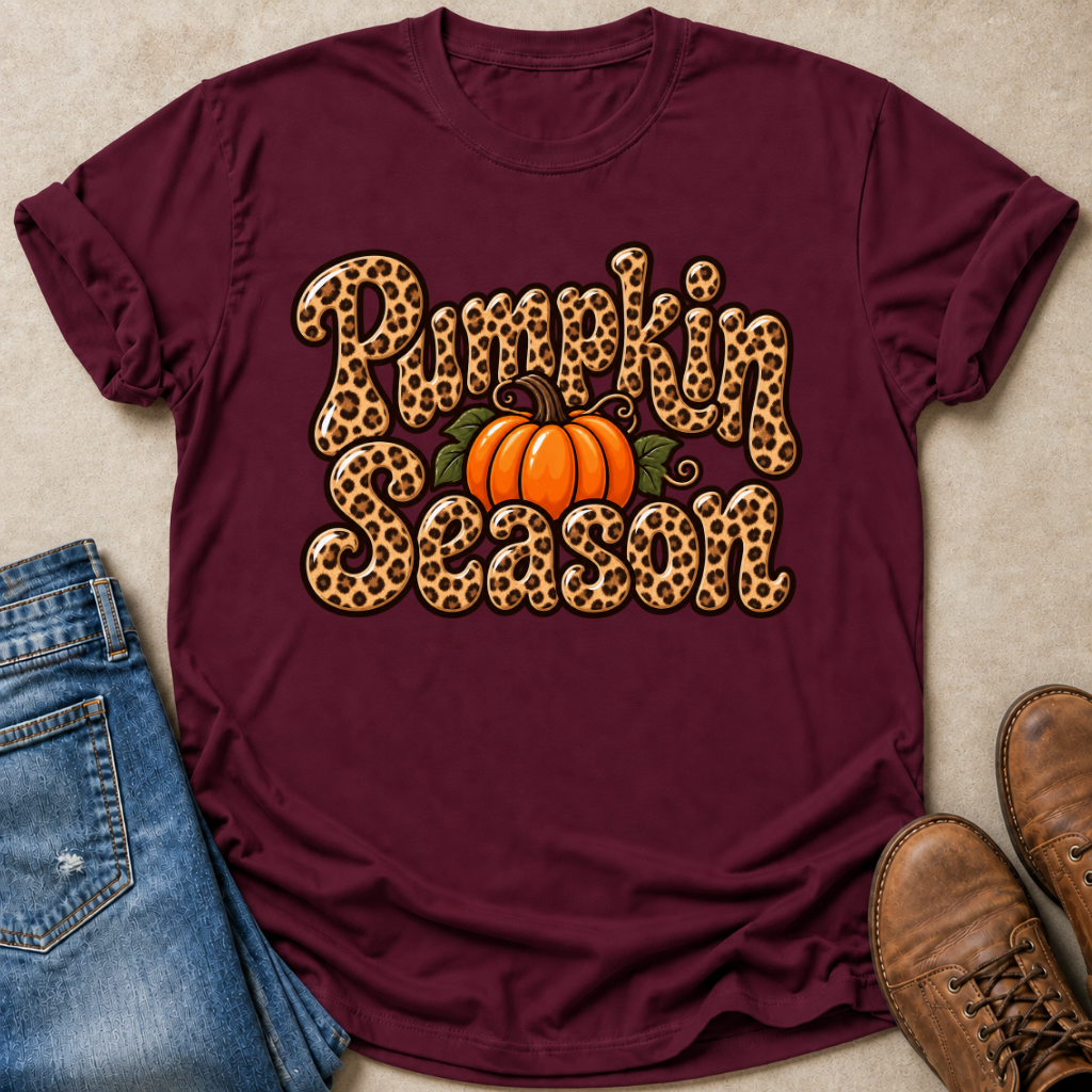 Leopard Pumpkin Season T-Shirt