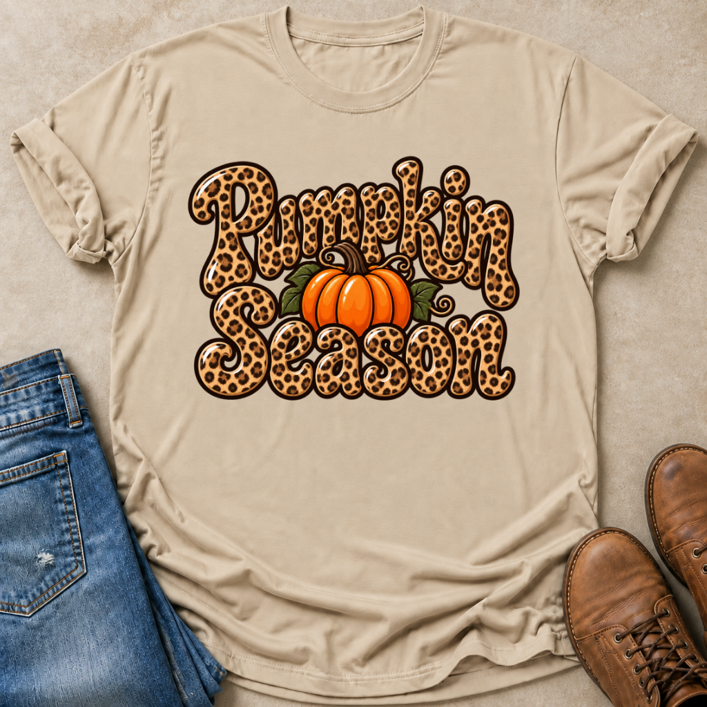 Leopard Pumpkin Season T-Shirt