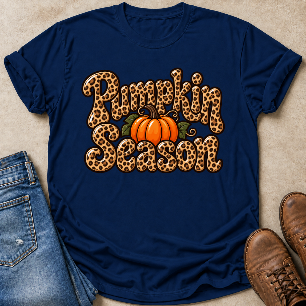 Leopard Pumpkin Season T-Shirt