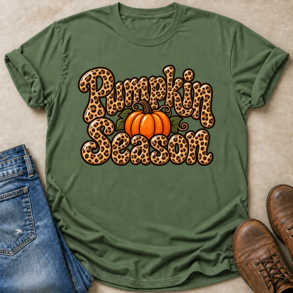 Leopard Pumpkin Season T-Shirt