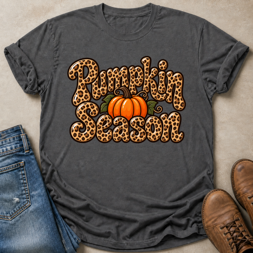 Leopard Pumpkin Season T-Shirt